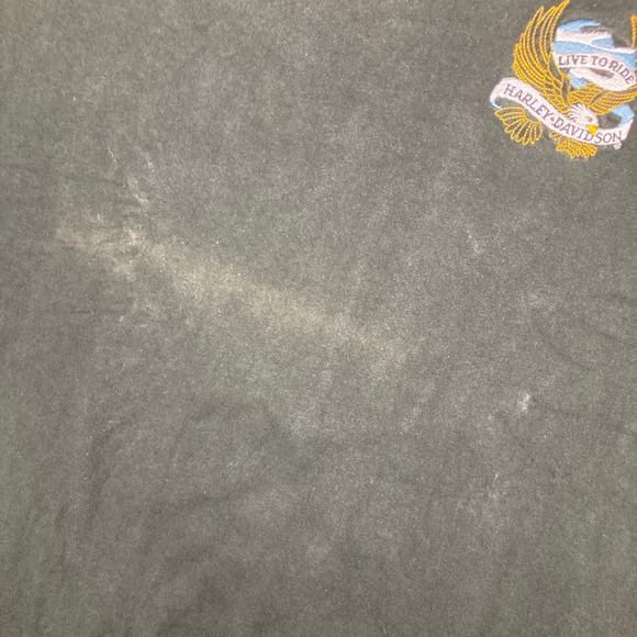 Vintage Harley Davidson Shirt Mens XL Black 1998 New York City Live To Ride 90s - Picture 4 of 14